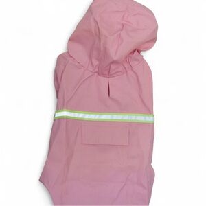 Dogs Pink Hooded Raincoat